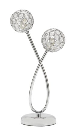 Collection - Amelia 2 Light Beaded Globe - Table Lamp